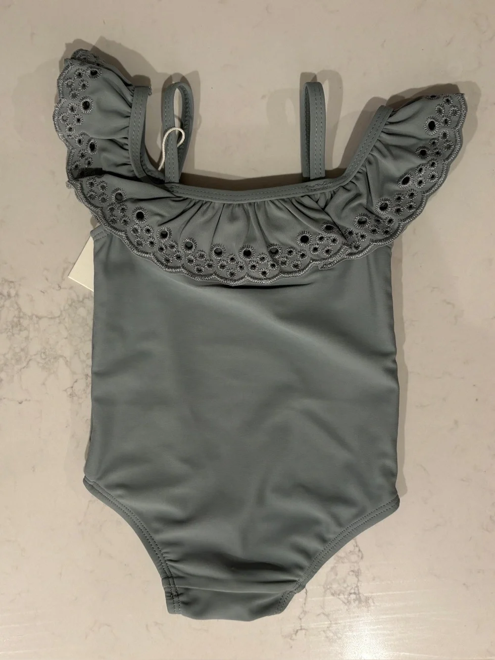 Rylee + Cru Green Infant Baby Swimsuit 3-6 month